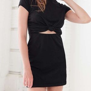 Silence and noise waist knot t shirt dress